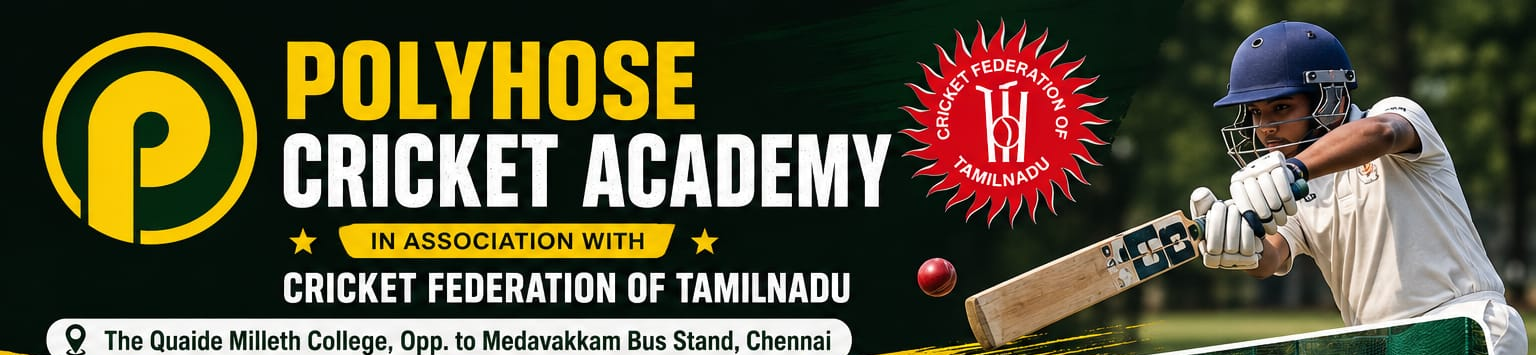 Polyhose Cricket Academy in association with Cricket Federation of Tamilnadu
